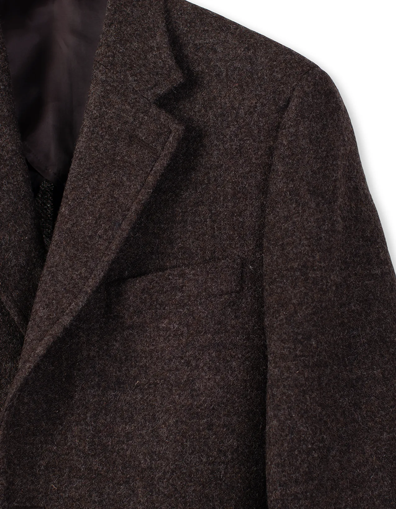 SHAGGY DOG SPORT COAT IN BROWN SOLID - MTO