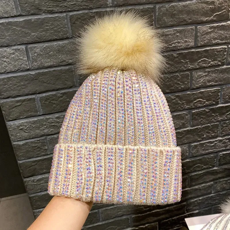 Sparkle Pom Pom Beanie