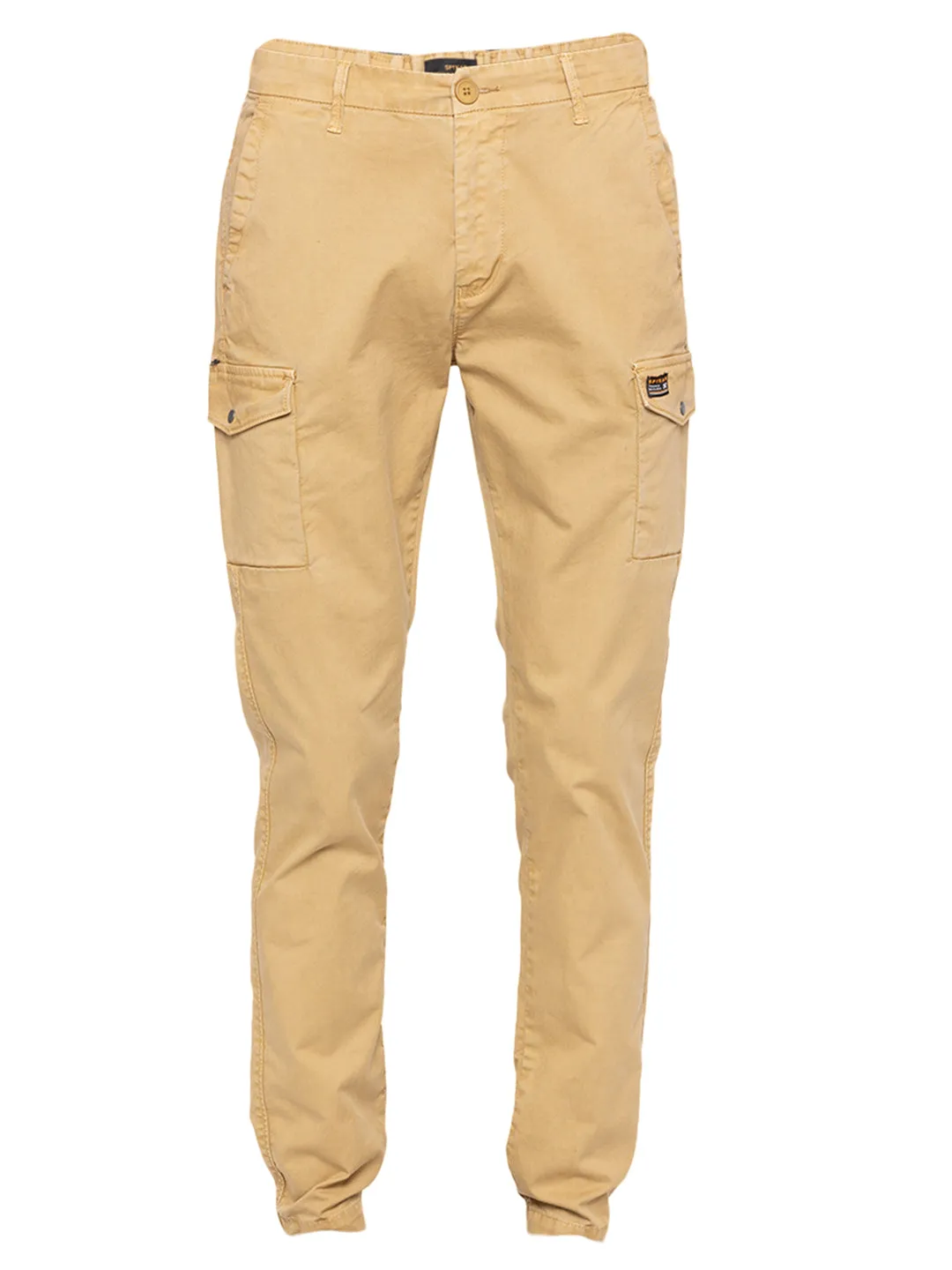 Spykar Men Brown Cotton Slim Fit Casual Trackpant