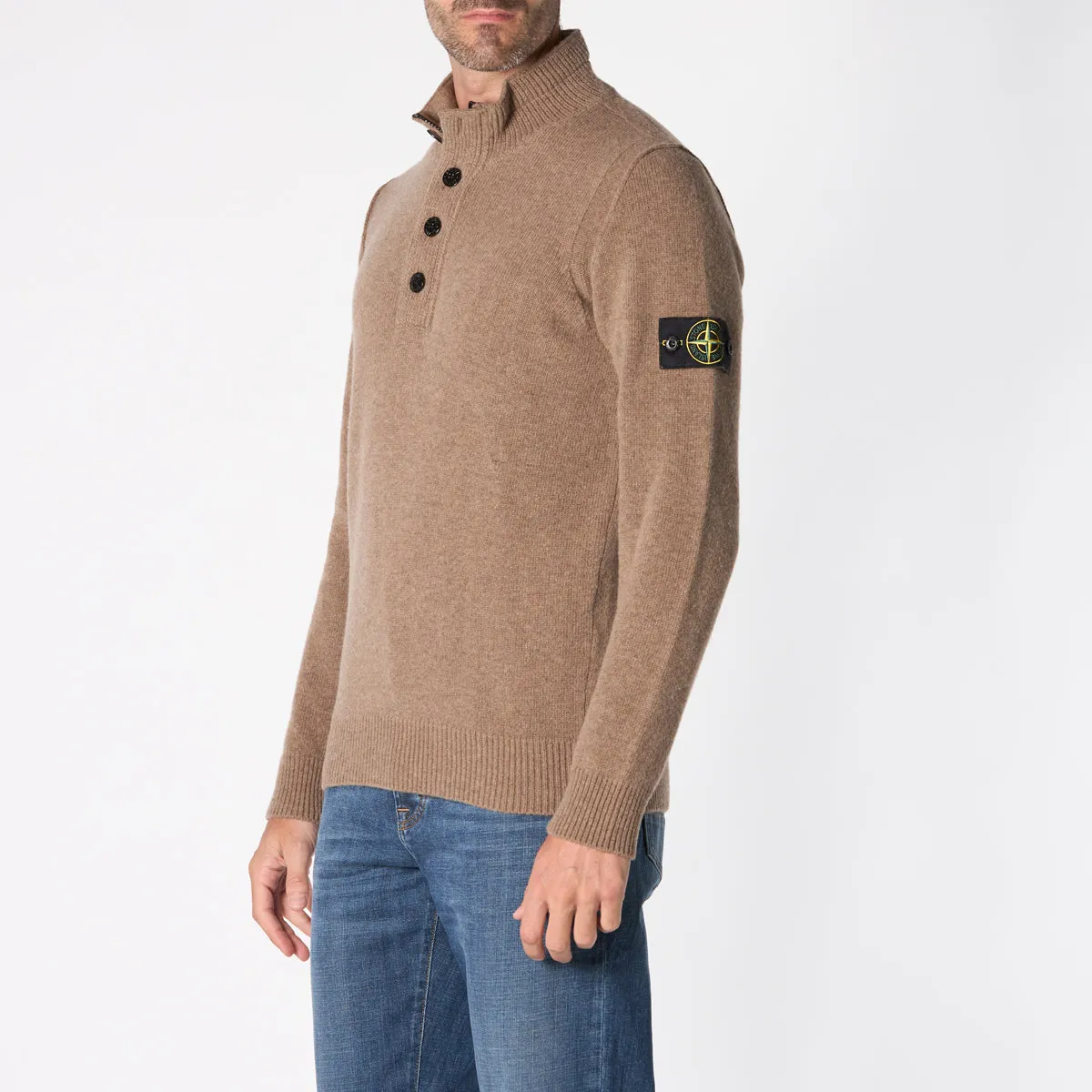 STONE ISLAND SWEATER 8115540A3 V0075 BROWN