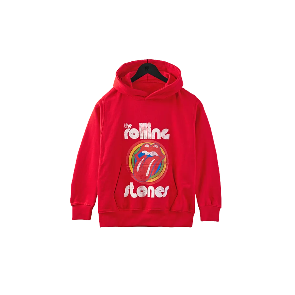 Stones Red Kids Retro Hoodie