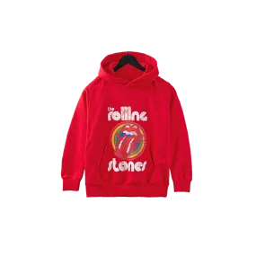 Stones Red Kids Retro Hoodie