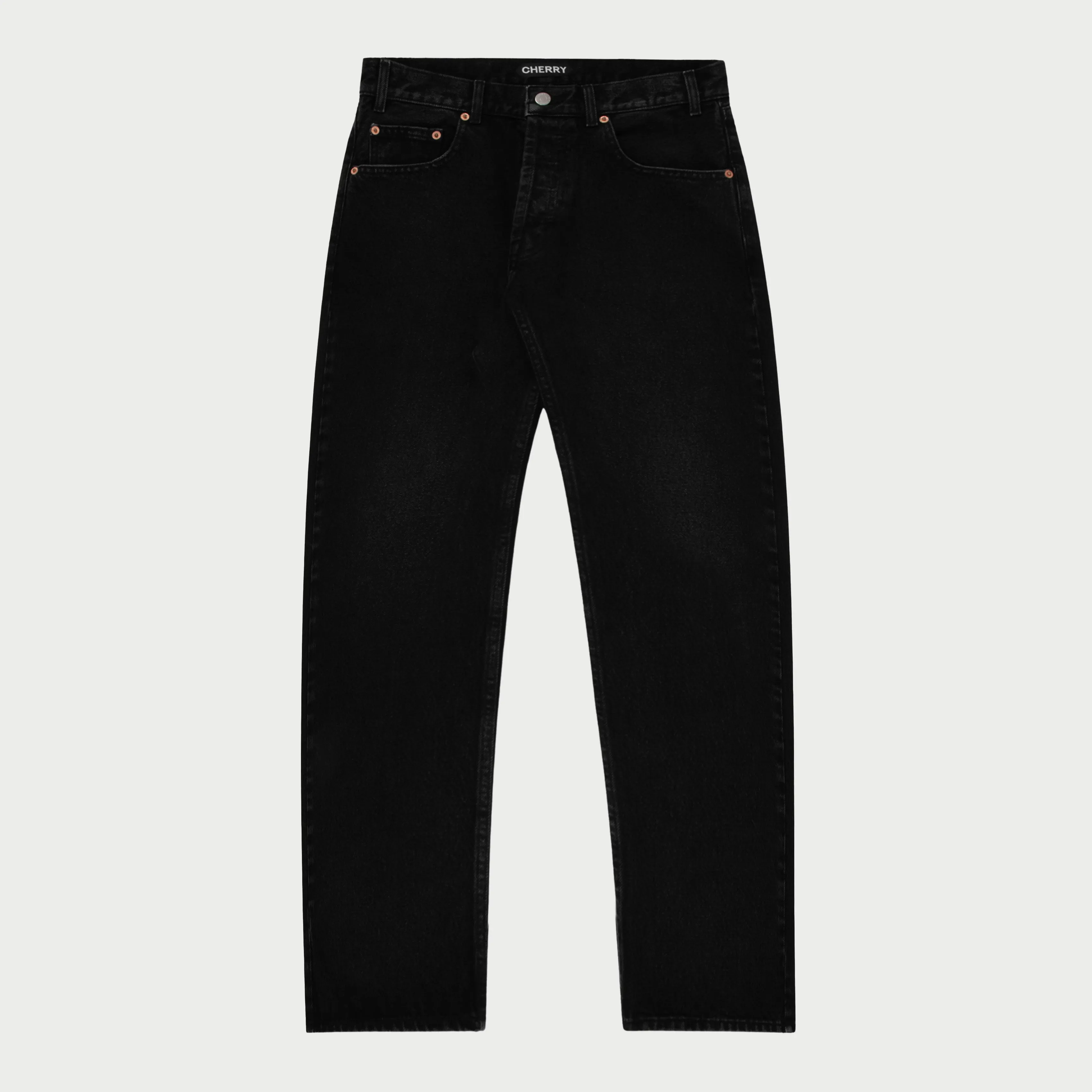 Straight Leg 5 Pocket Denim (Black)