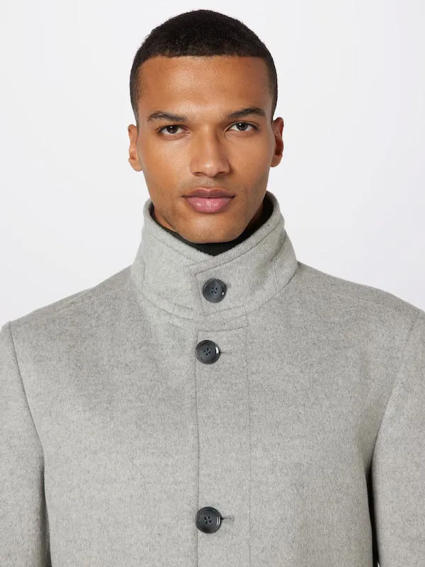 Strellson - Finchley 2.0 Wool Coat - Mottled Grey