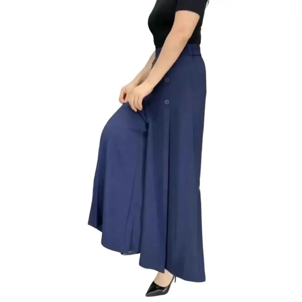 Stylish Pleated Wide-Leg Pants