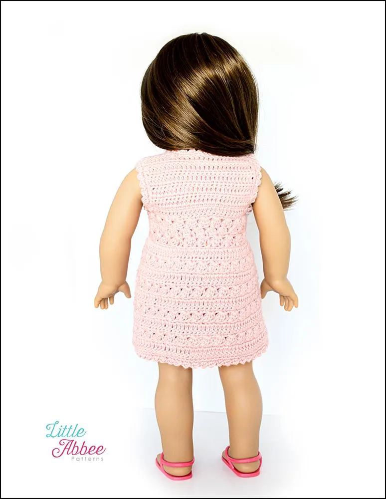 Summer Wrap Dress 18" Doll Clothes Crochet Pattern