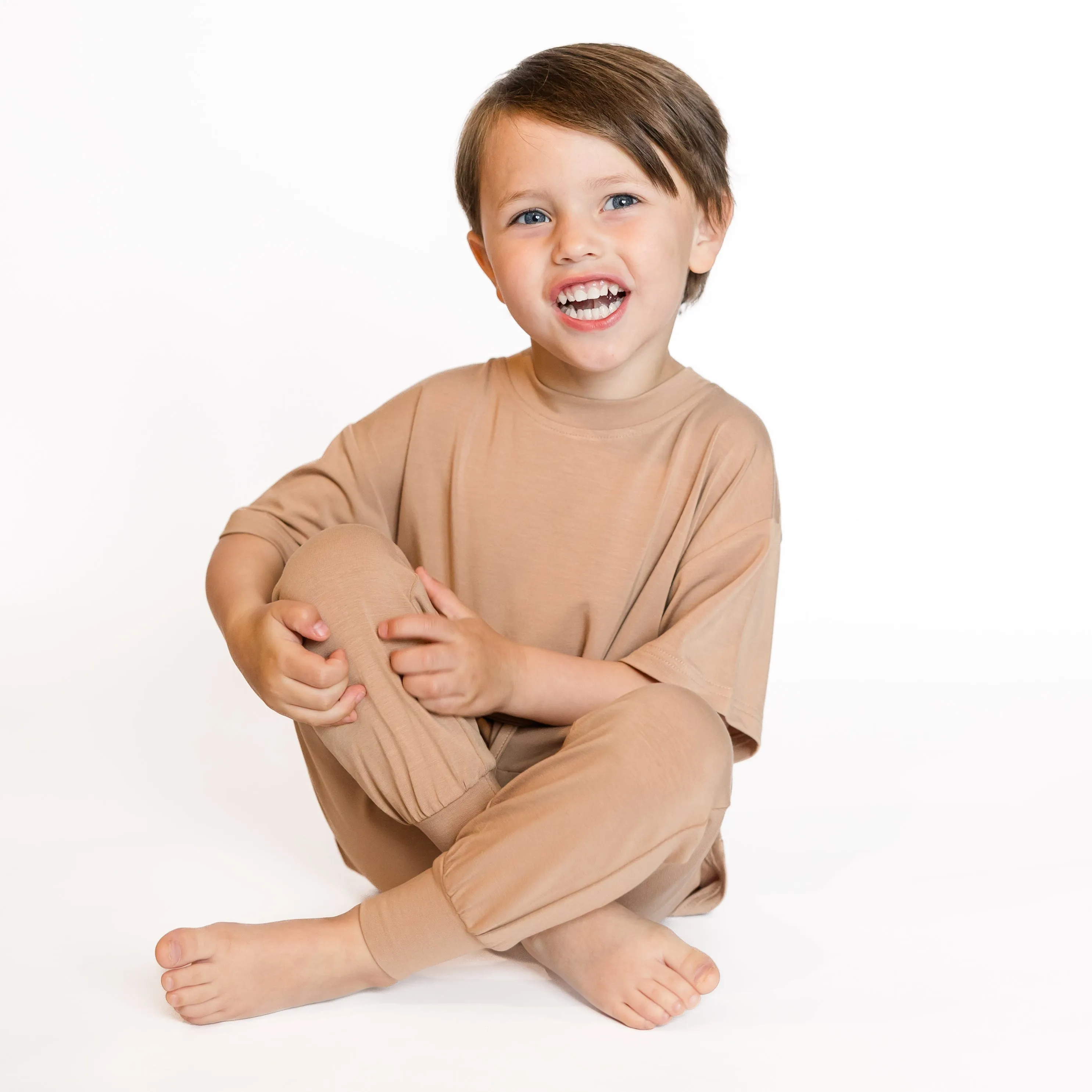 Tan Toddler Joggers