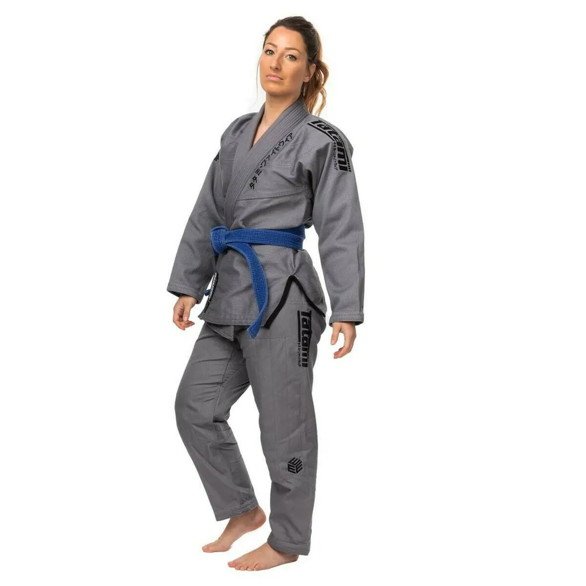 Tatami Fightwear Estilo Black Label Ladies BJJ Gi Grey/Black