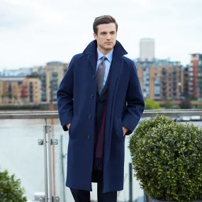 Templemore Navy Double Faced Twill Coat