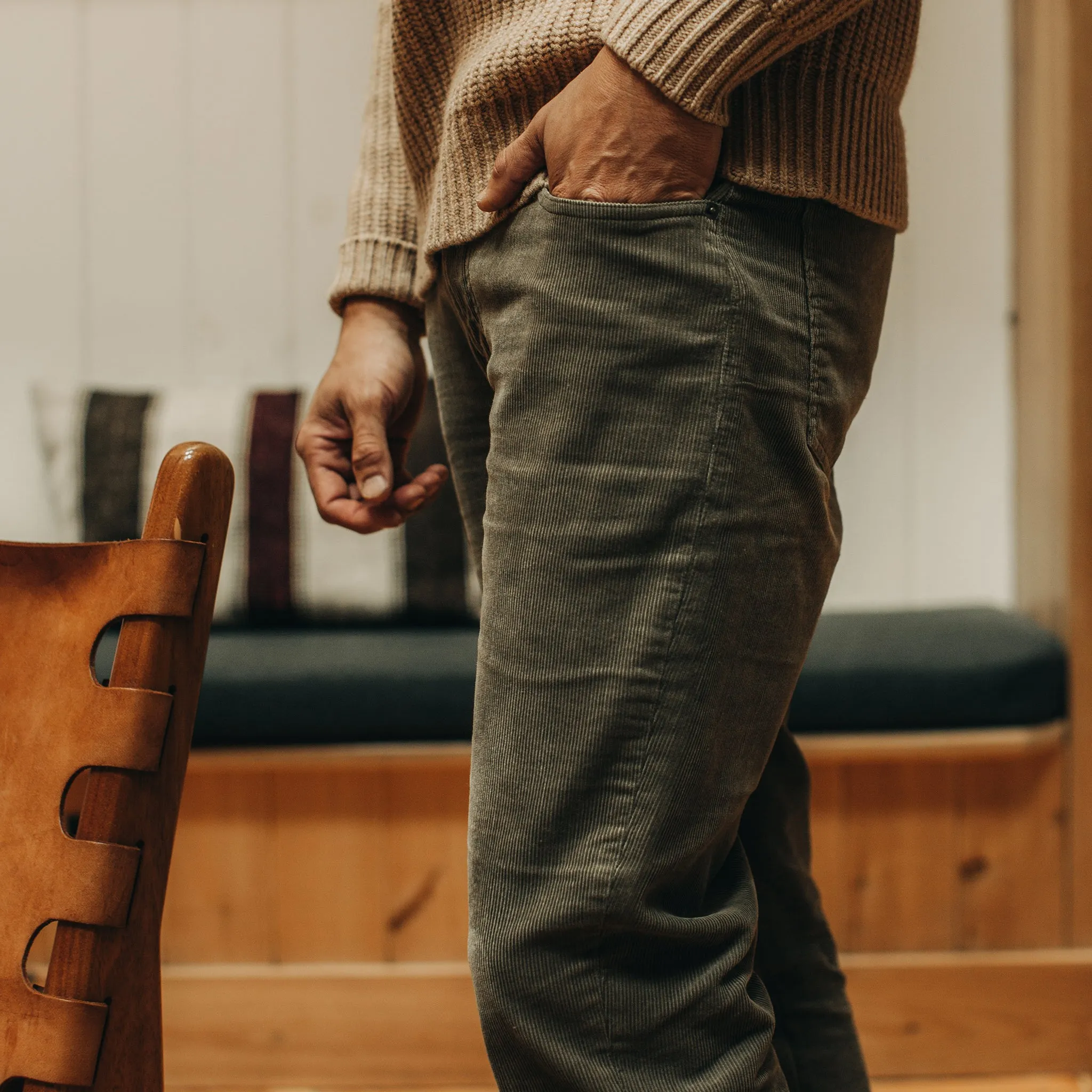 The Democratic All Day Pant in Cypress Cord