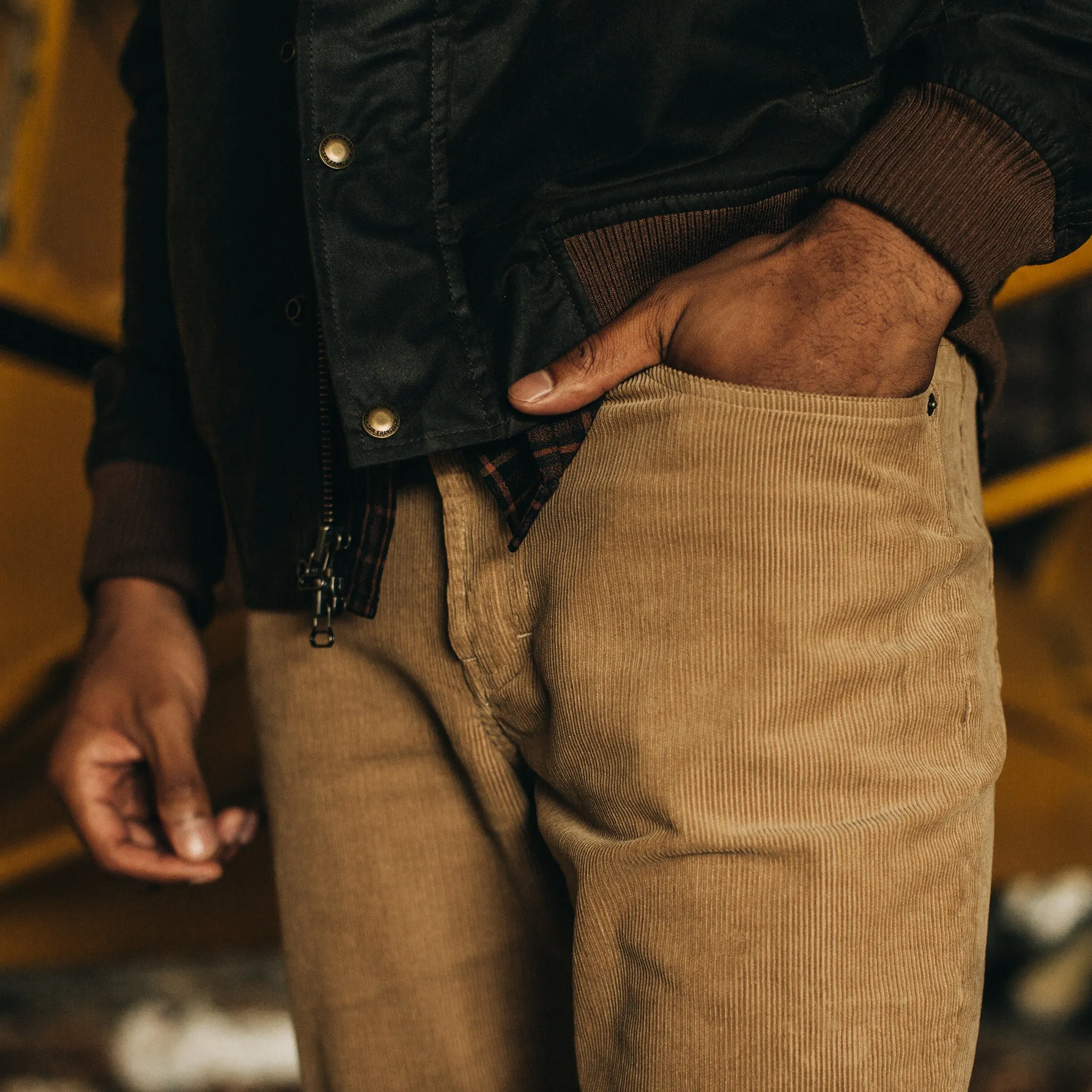 The Democratic All Day Pant in Khaki Cord