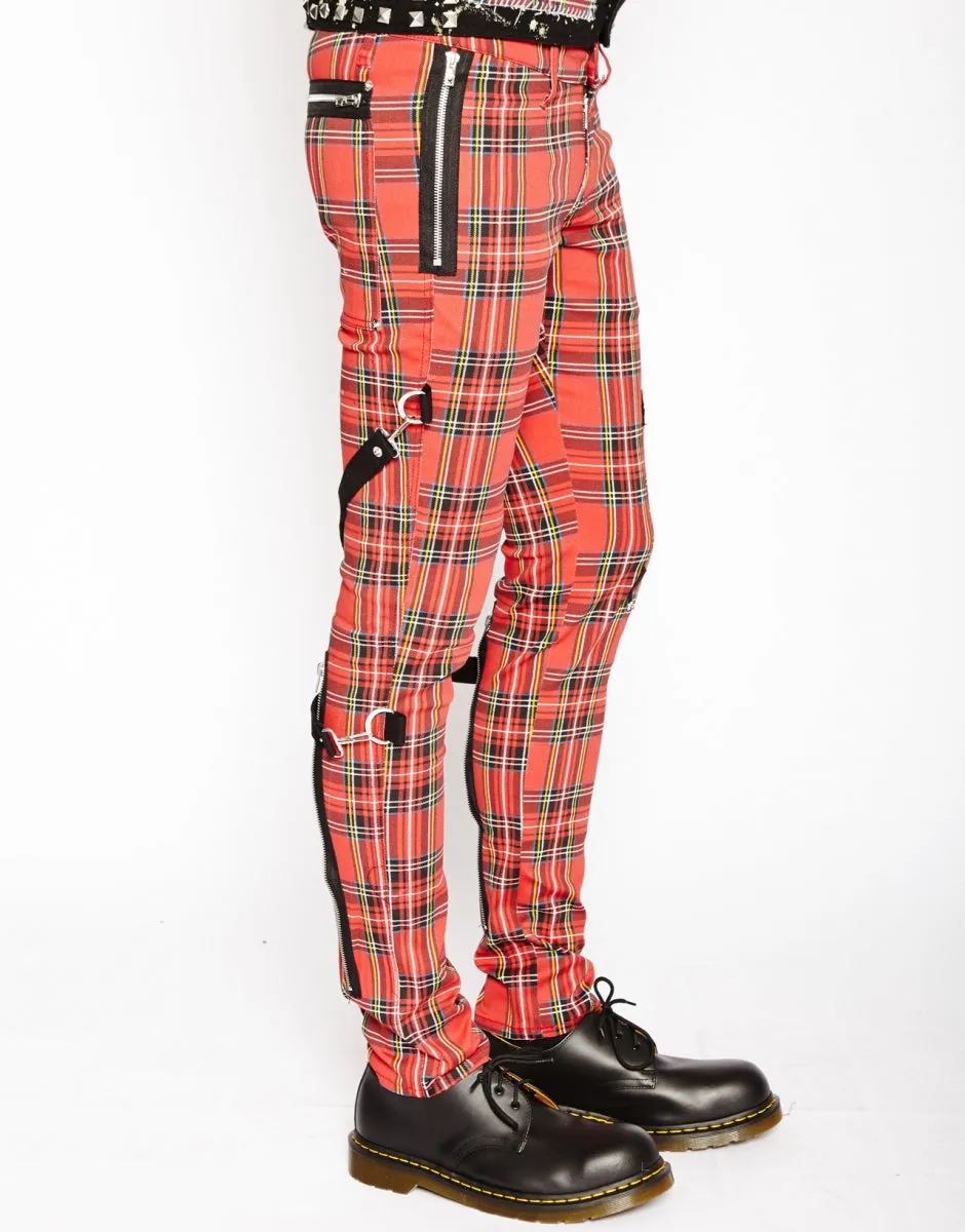 Tripp NYC Plaid Chaos Pants (Red)