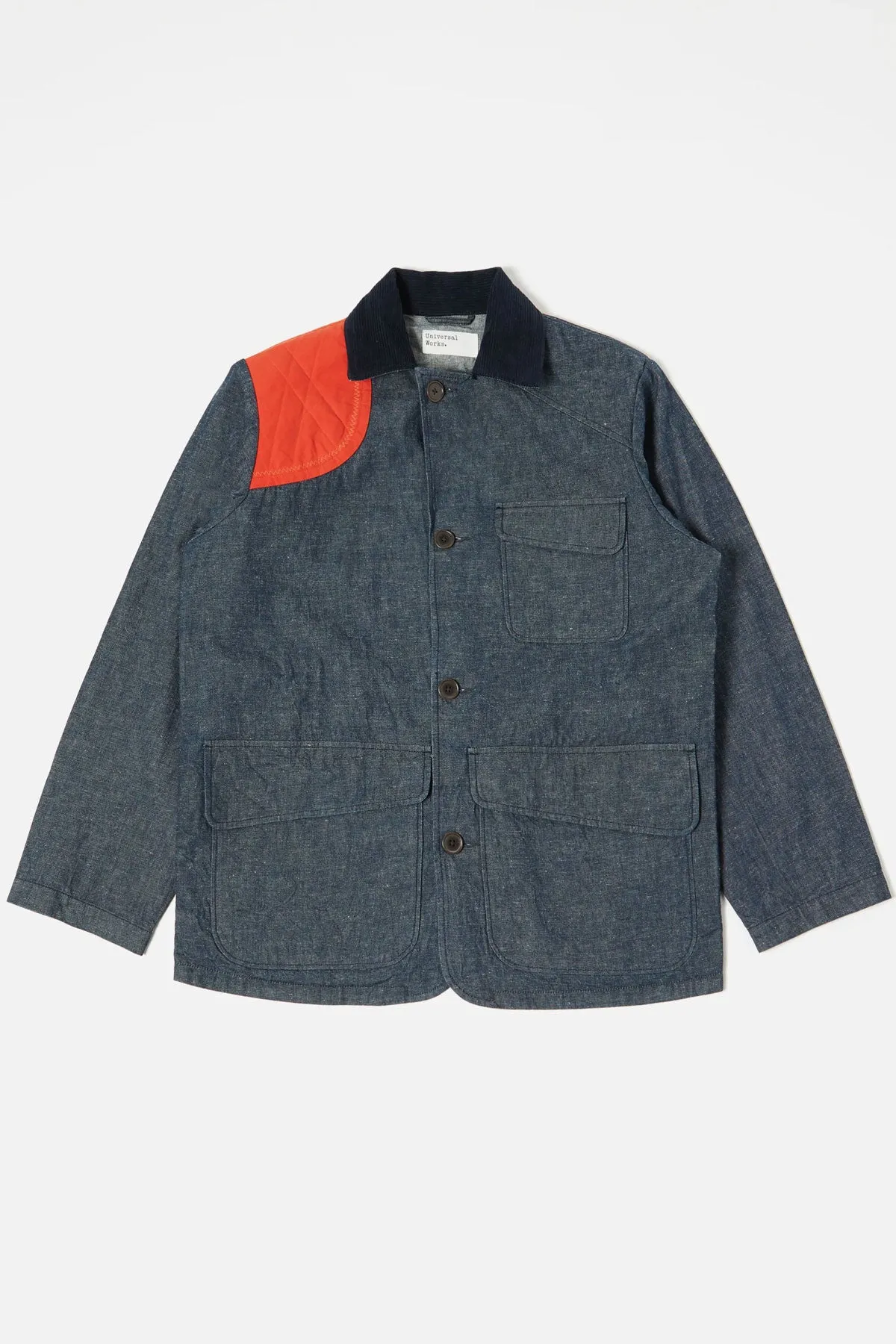 Universal Works - Good Will Jacket In In Indigo Hitachi Selvedge