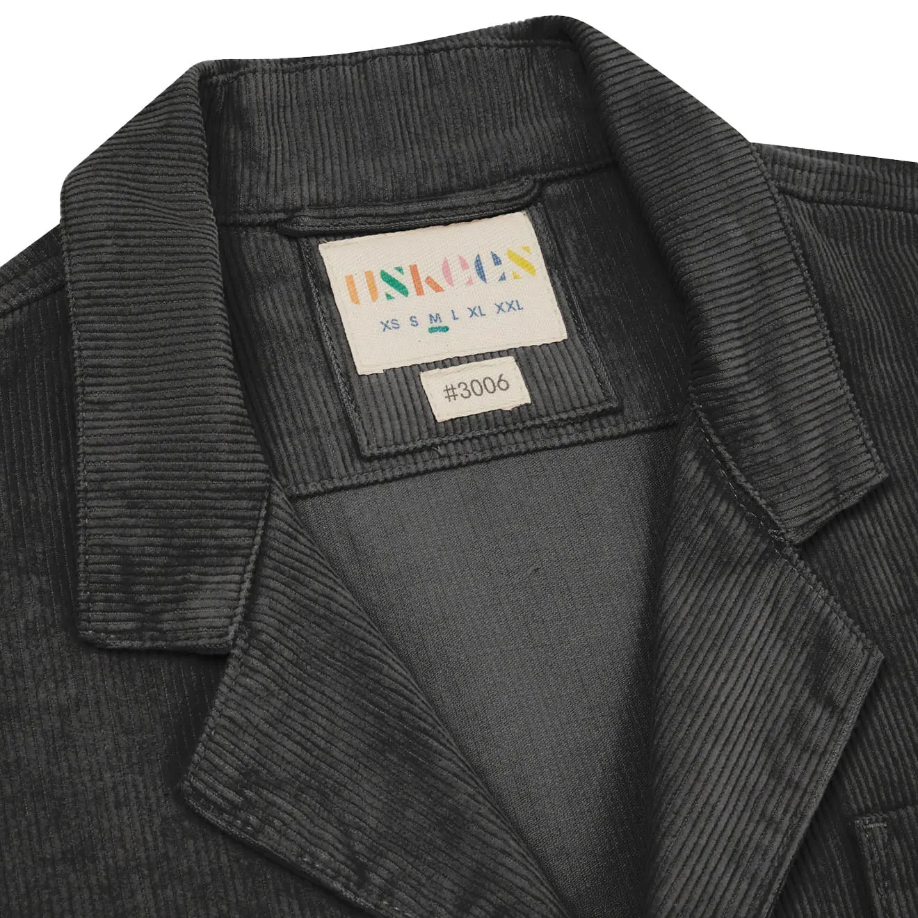 Uskees 3006 Cord Blazer Faded Black