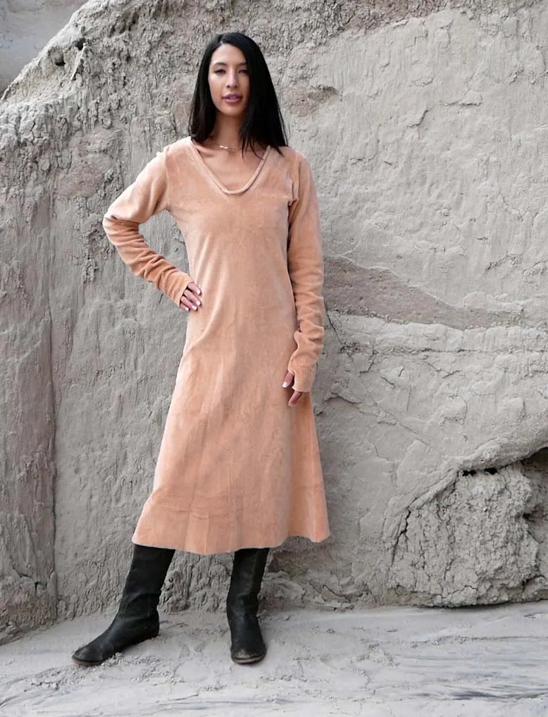 VELOUR Ritual Simplicity Below Knee Dress