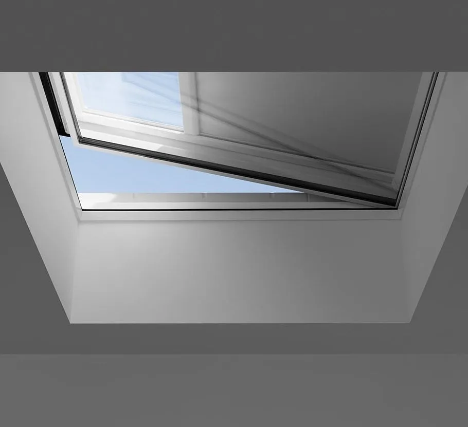 VELUX CVU 060060 S06Q Electric Flat Glass Rooflight Package 60 x 60 cm (Including CVU Double Glazed Base & ISU Flat Glass Top Cover)