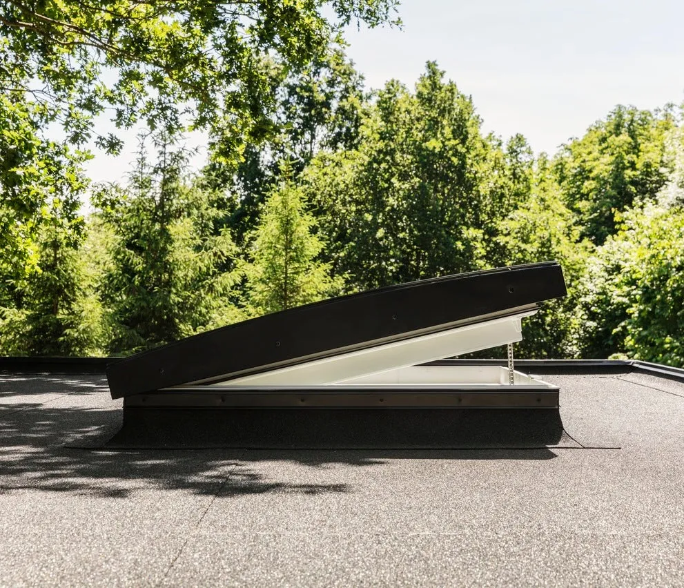 VELUX CVU 150150 1093 INTEGRA® SOLAR Curved Glass Rooflight Package 150 x 150 cm (Including CVU Triple Glazed Base & ISU Curved Glass Top Cover)