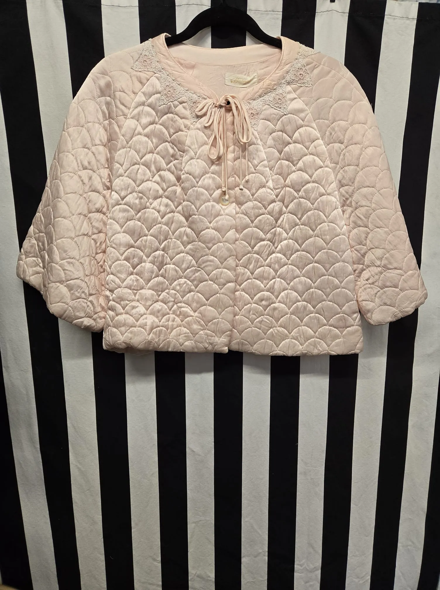 Vintage 1950's Pink Bedroom Jacket