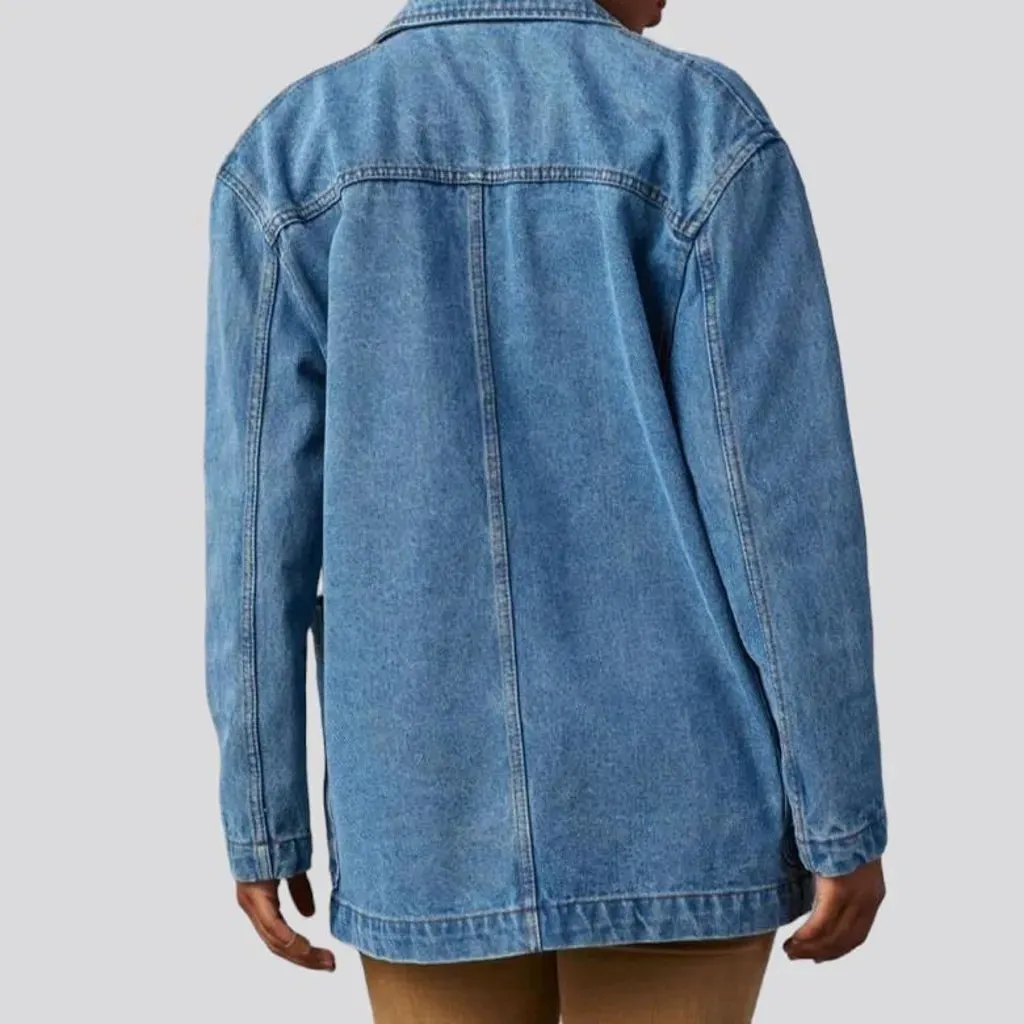 Vintage chore women's denim blazer