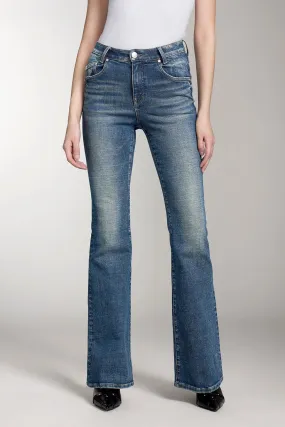 Vintage Washed Flared Jeans