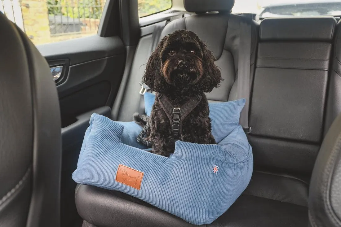 Where's Winnie Luxury Isofix Dog Car Seat | Denim Blue