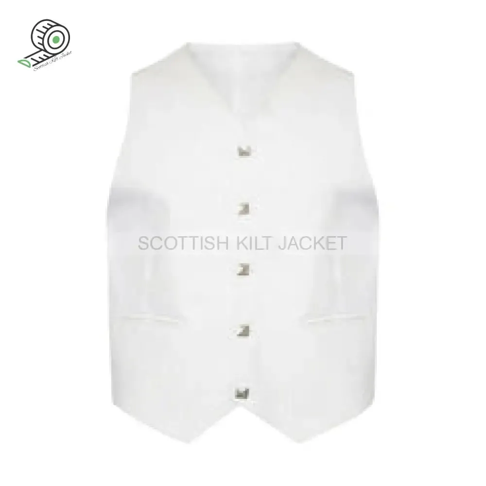 White Argyll Jacket And Vest