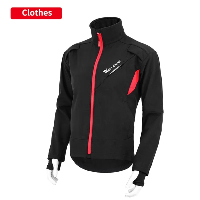 Winter Thermal Cycling Running Jacket Windproof Ski Snow Snowboard Jacket and Pants Set Men Women Sportswear Suit