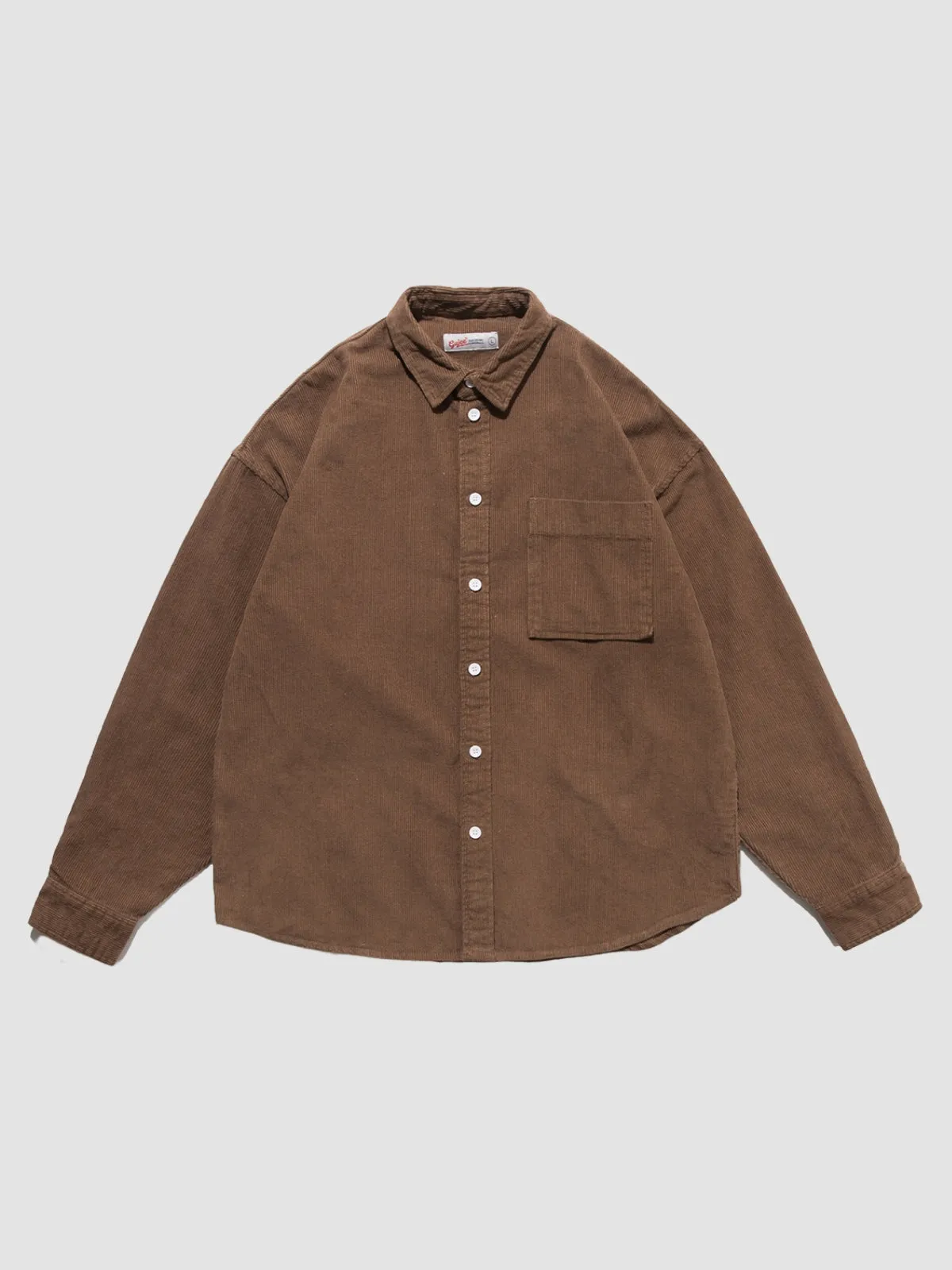 WLS Retro Corduroy Loose Warm Shirt