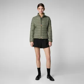 Women's Animal free Puffer Jacket Carly in Swamp Green