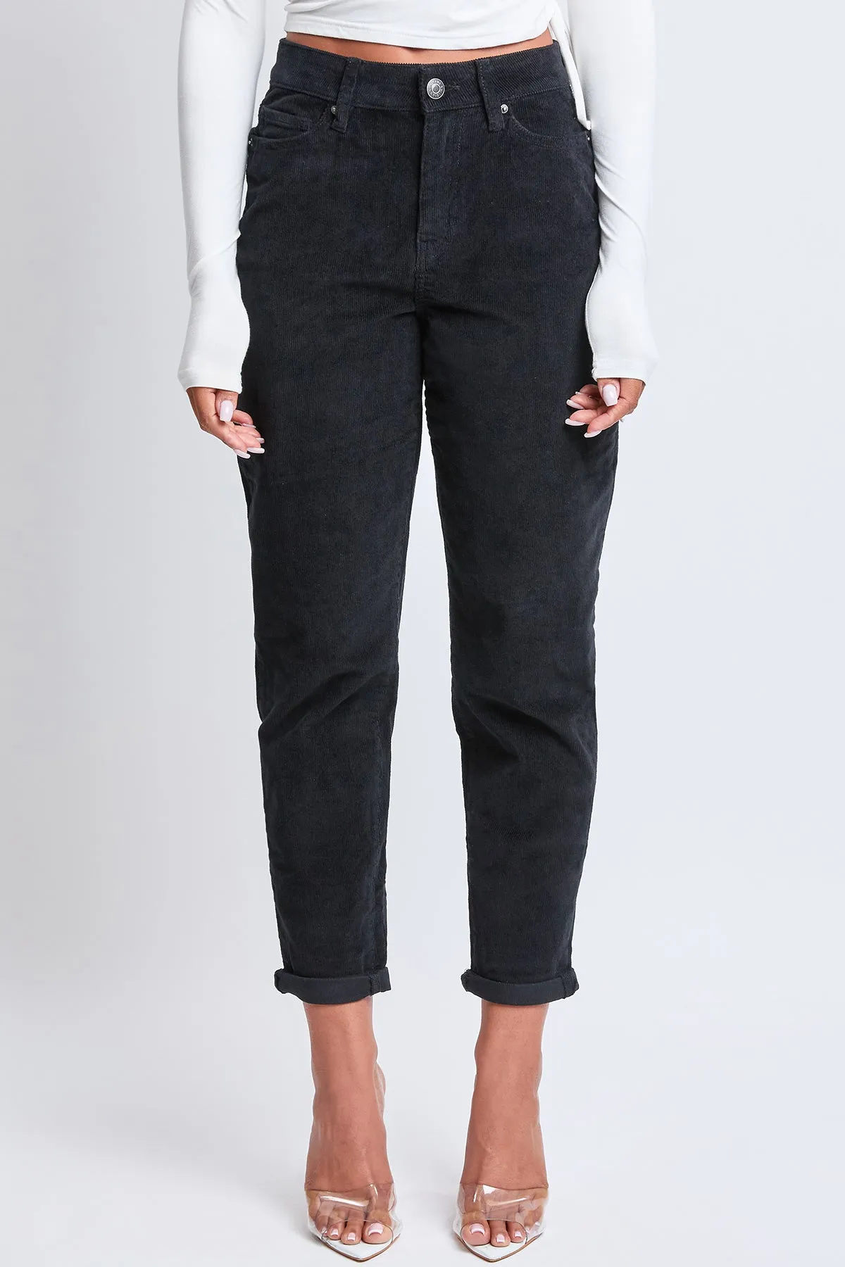 Women's Corduroy Mom Fit Pants