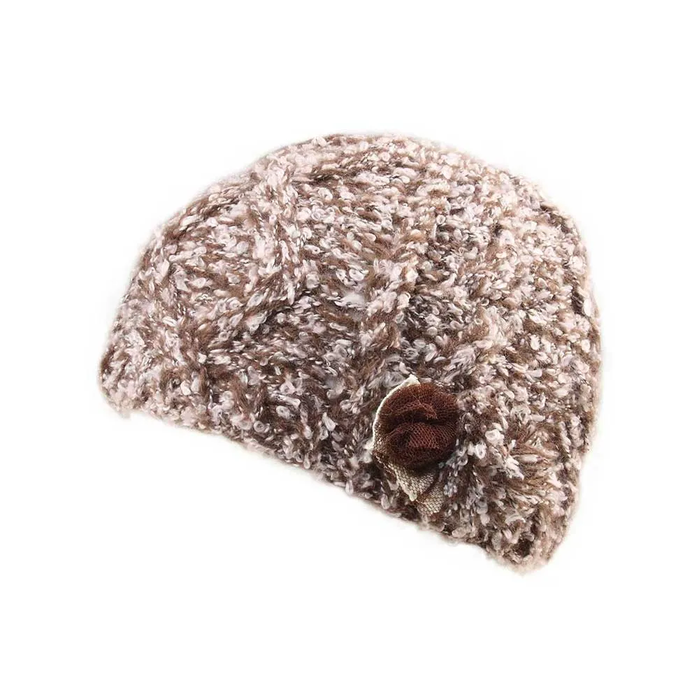 Women's Flower Knitted Beanie