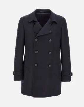 Wool and Cashmere Double-Breasted Coat