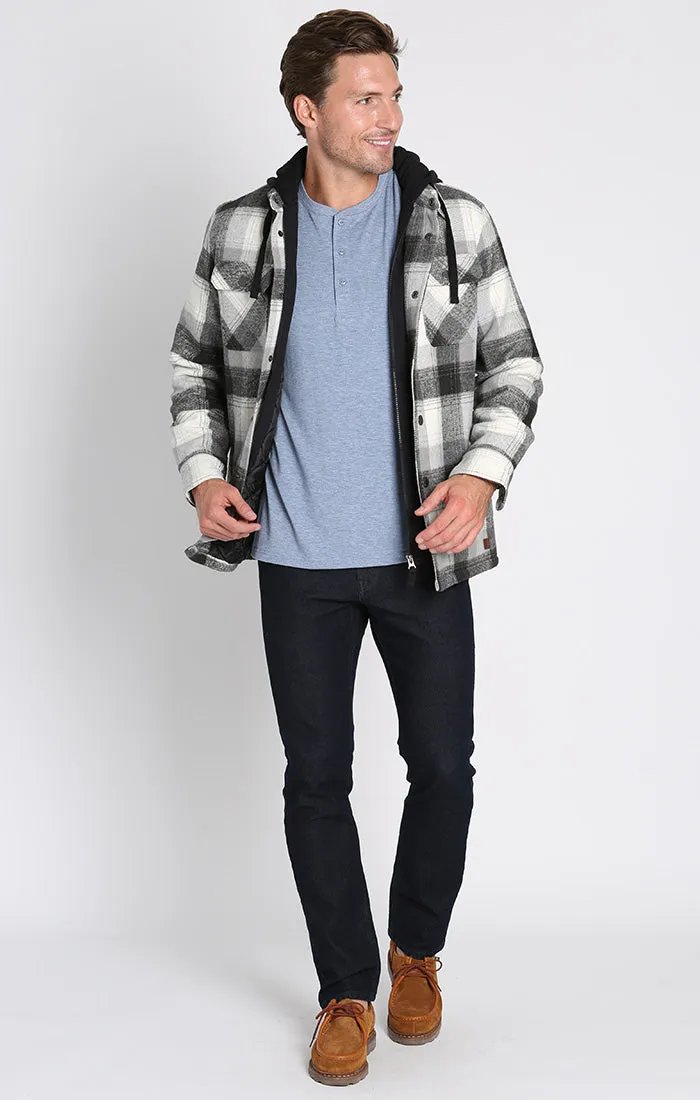 Wool Blend Hooded Jacket