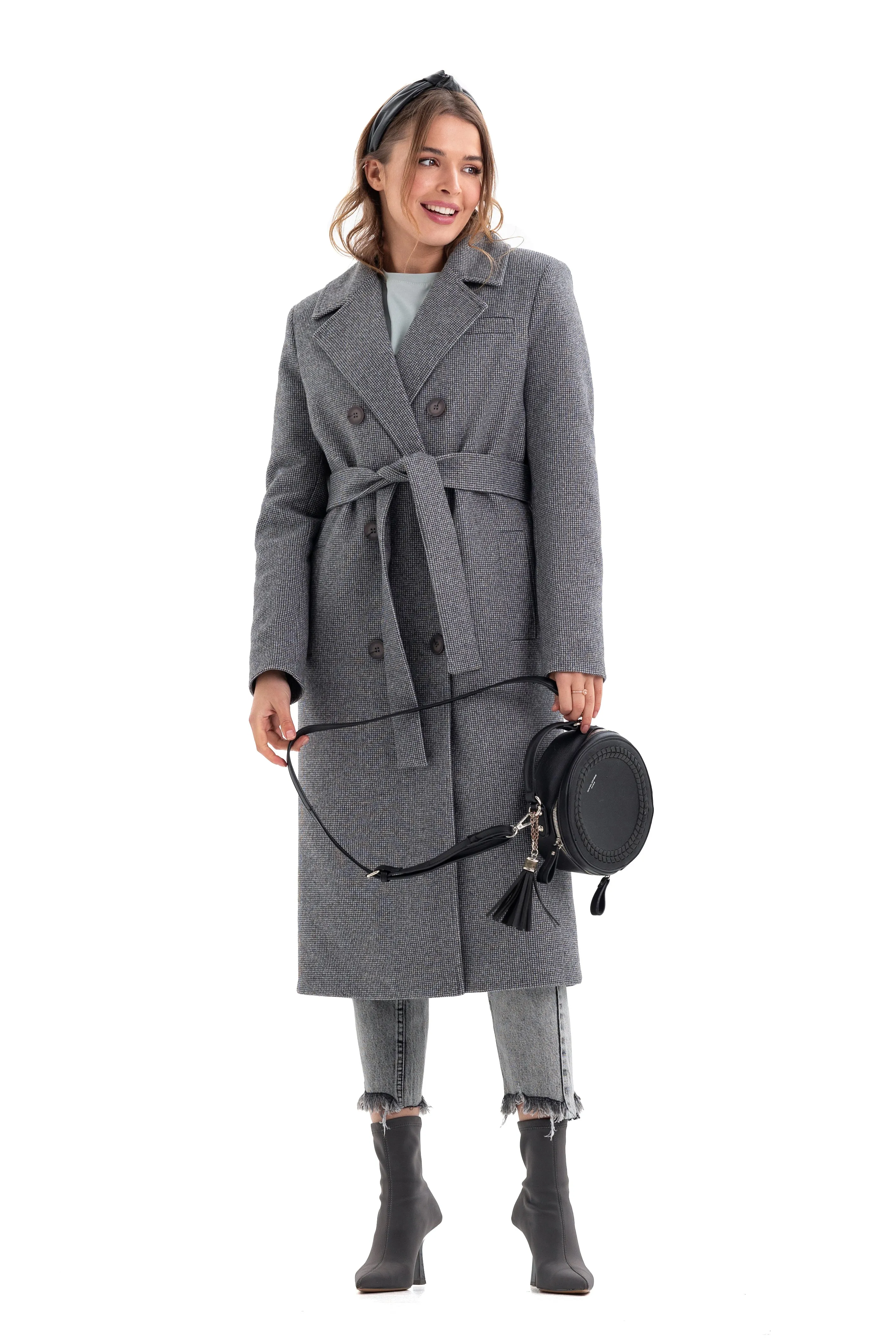 Zarina Classic Wool Blend Overcoat