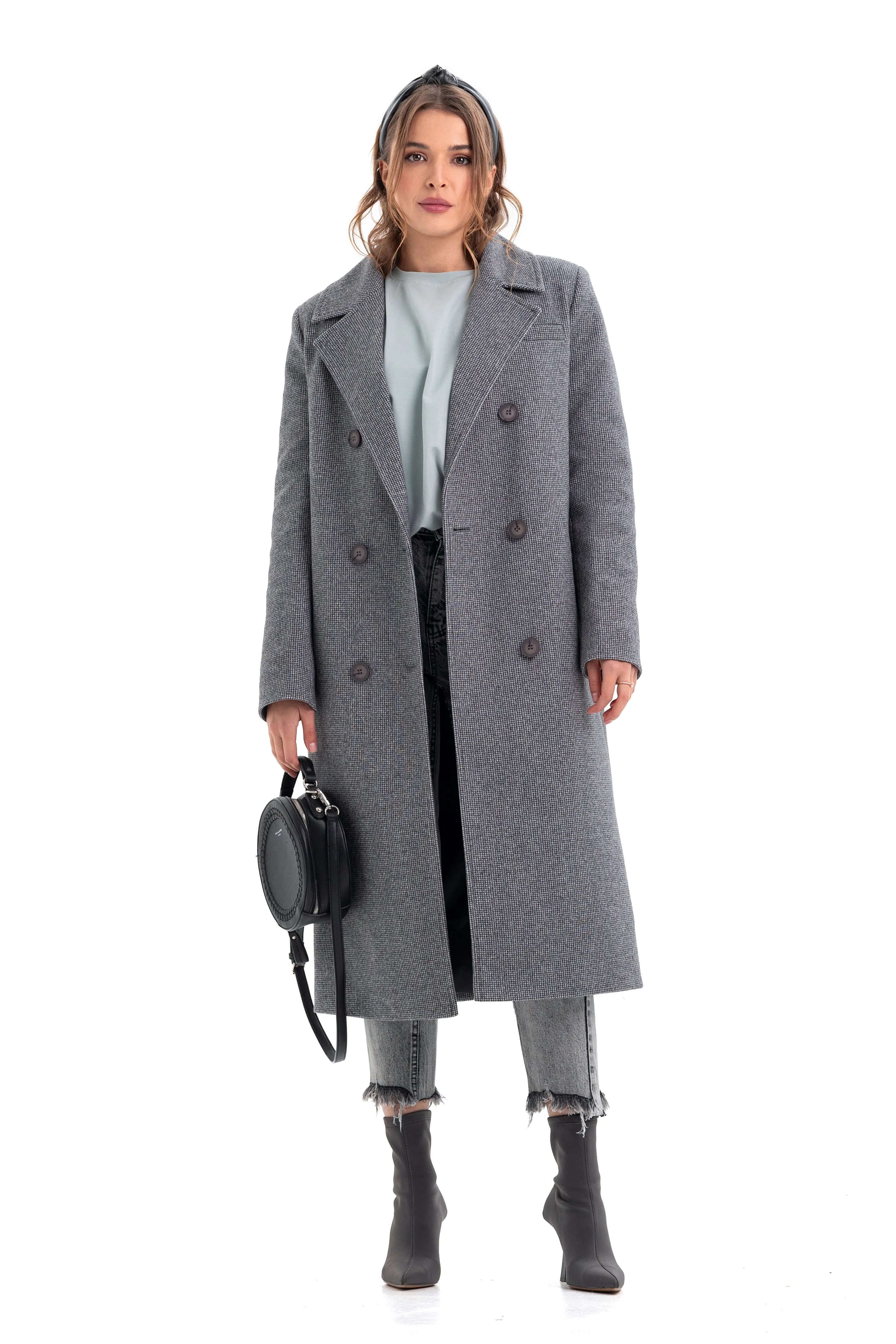 Zarina Classic Wool Blend Overcoat