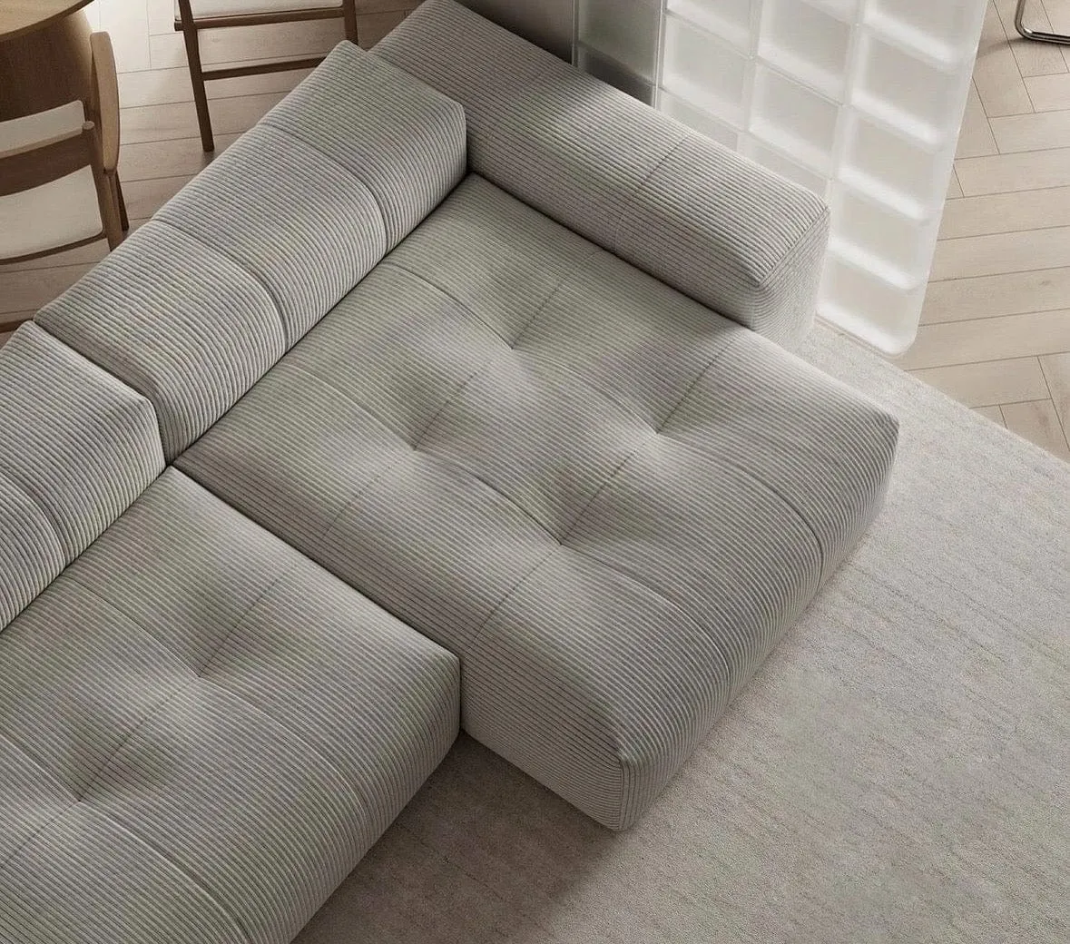 Zeneva Sectional Tufted Sofa