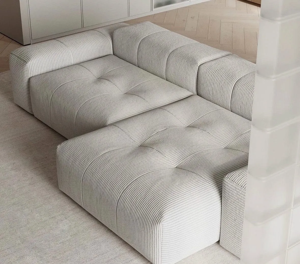 Zeneva Sectional Tufted Sofa