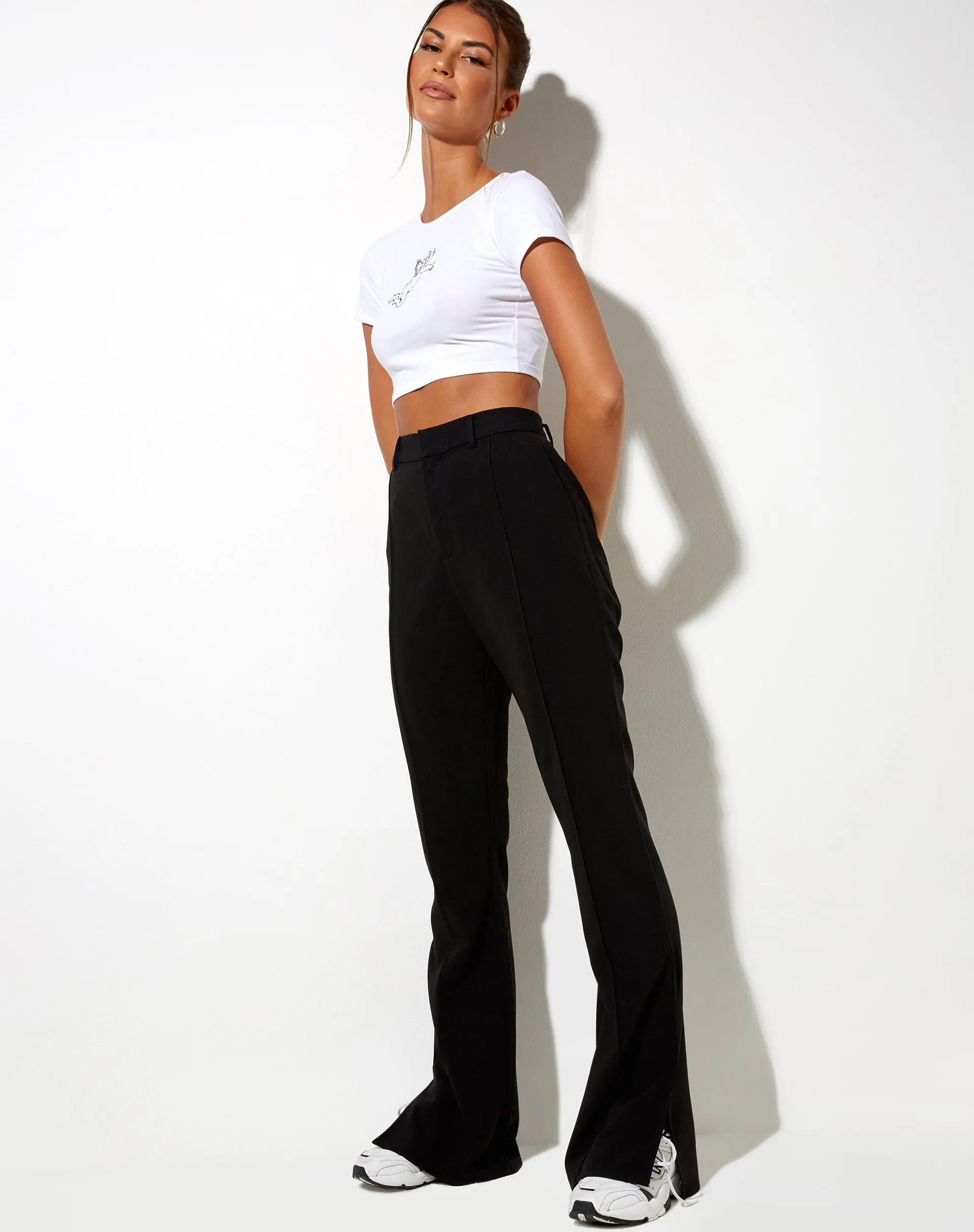 Zovey Flare Trouser in Black